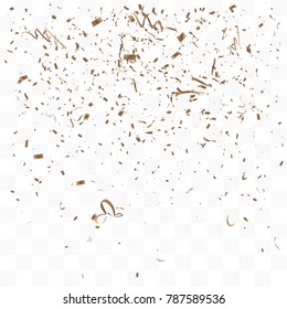 Abstract background with many falling tiny confetti pieces. vector background