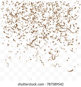 Abstract background with many falling tiny confetti pieces. vector background