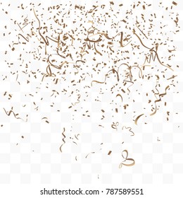 Abstract background with many falling tiny confetti pieces. vector background