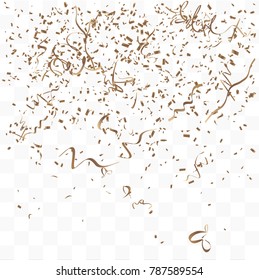 Abstract background with many falling tiny confetti pieces. vector background