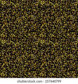 Abstract background with many gold confetti round pieces