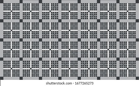 abstract background of many gray rectangles of different colors, forming squares along the lines