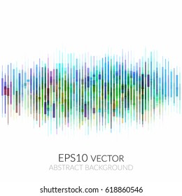 Abstract background with many multicolored geometric shapes. The broken image. Color impregnations.