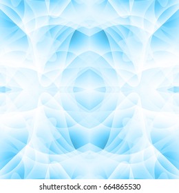 Abstract background with many overlapping shapes. Shades of blue.