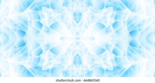 Abstract background with many overlapping shapes. Shades of blue.