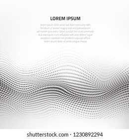 Abstract background with many particles. Geometric texture.