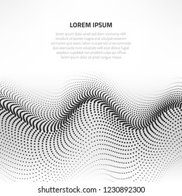 Abstract background with many particles. Geometric texture.