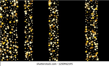 						Abstract Background with Many Random Falling Golden Stars Confetti on Background. Invitation Background. Banner, Greeting Card, Christmas and New Year card,  Postcard, Packaging,Textile Print. 