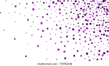 Abstract Background with Many Random Falling Stars Confetti on Background. Invitation Background. Banner, Greeting Card, Christmas and New Year card, Postcard, Packaging, Textile Print