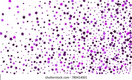 Abstract Background with Many Random Falling Stars Confetti on Background. Invitation Background. Banner, Greeting Card, Christmas and New Year card, Postcard, Packaging, Textile Print