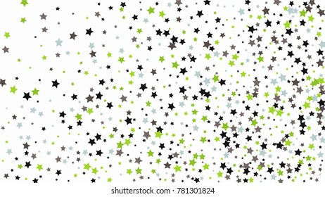 Abstract Background with Many Random Falling Stars Confetti on Background. Invitation Background. Banner, Greeting Card, Christmas and New Year card, Postcard, Packaging, Textile Print