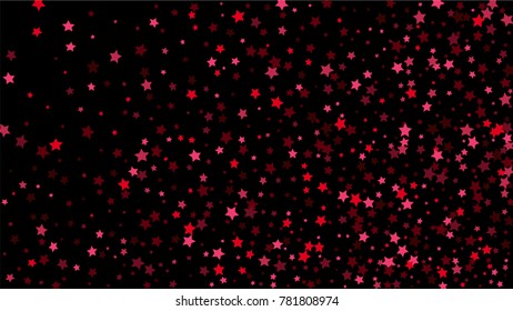 Abstract Background with Many Random Falling Stars Confetti on Background. Invitation Background. Banner, Greeting Card, Christmas and New Year card, Postcard, Packaging, Textile Print