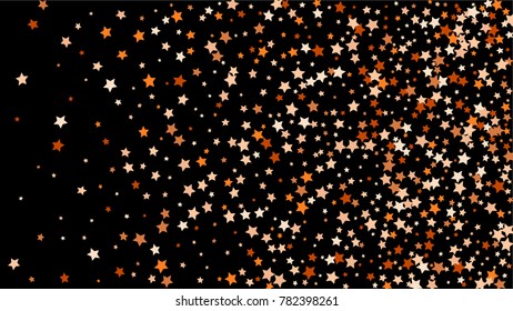 Abstract Background with Many Random Falling Stars Confetti on Background. Invitation Background. Banner, Greeting Card, Christmas and New Year card, Postcard, Packaging, Textile Print