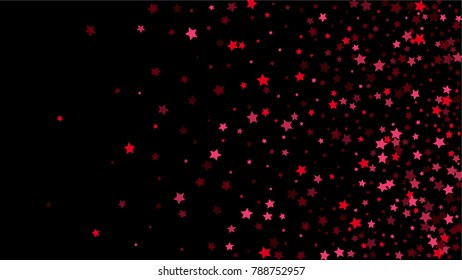 Abstract Background with Many Random Falling Stars Confetti on Background. Invitation Background. Banner, Greeting Card, Christmas and New Year card, Postcard, Packaging, Textile Print