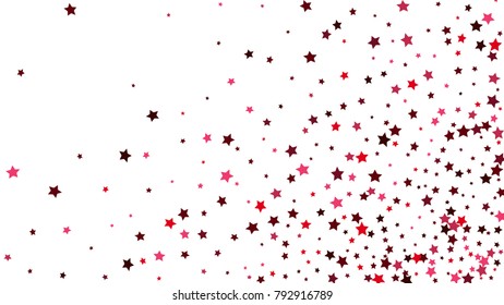 Abstract Background with Many Random Falling Stars Confetti on Background. Invitation Background. Banner, Greeting Card, Christmas and New Year card, Postcard, Packaging, Textile Print