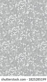 Abstract background with many small hexagons - illustration