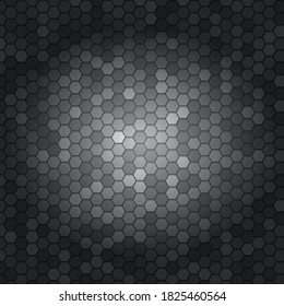 Fondo abstracto con muchos hexágonos pequeños - ilustración