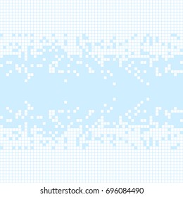 Abstract background of many squares. The image is broken into pieces.