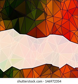 Abstract background from many triangles. Vibrant background. Texture from triangles. Modern background with placee for your text. Background can be used for print, web and others.