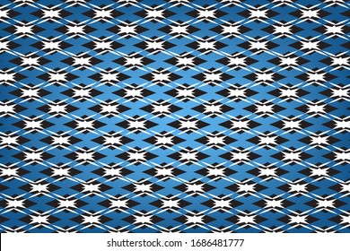 Abstract background many white line patterns  And arranged in order  On a dark blue background