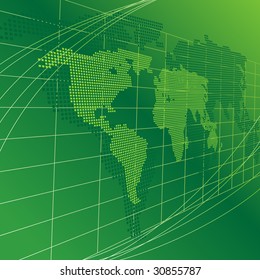 Abstract background with a map