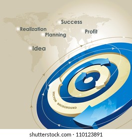 abstract background with map and motion arrows