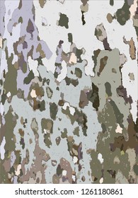 Abstract Background With Maple Bark, Vector Illustration