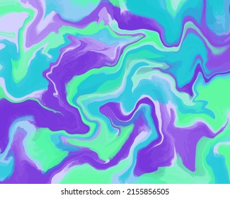Abstract background with marble acrylic painting effect. Colorful texture vector for modern design.