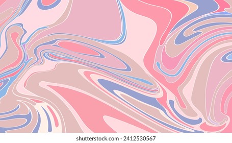 Abstract background with marbling - hand drawn vector illustration.