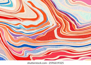 Abstract background with marbling - hand drawn vector illustration.