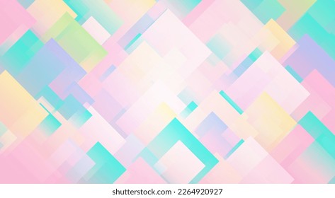 Abstract background material combined with colorful diamonds, vector illustration