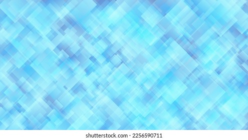 Abstract background material combined with overlapping blue diamonds, vector illustration
