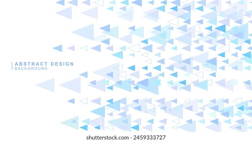 Abstract background material combined with various triangles