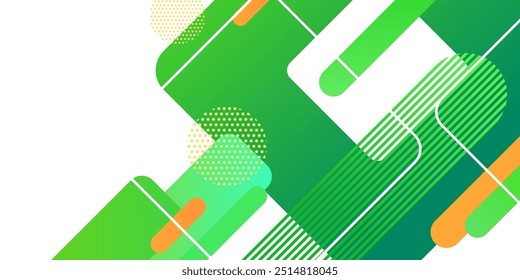 Abstract background material combining diagonal lines, squares and circles