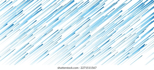 Abstract background material composed of blue gradation diagonal lines, Vector illustration