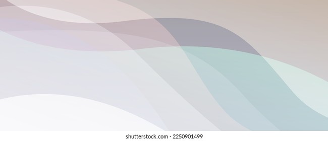 Material de fondo abstracto compuesto de líneas curvas, ilustración vectorial