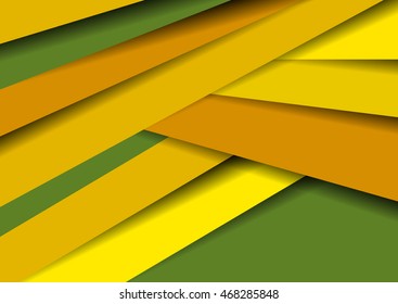 Abstract background with the material design of brown and yellow.