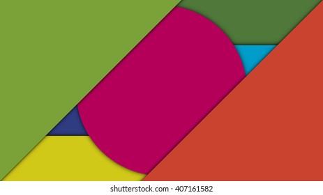 Abstract background material design template. Vector Illustration.