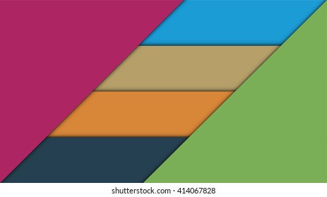 Abstract background material design template. Vector Illustration.