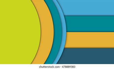 Abstract background material design template. Vector Illustration.