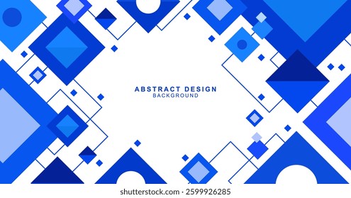 Abstract background material made up of blue squares