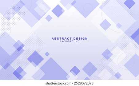 Abstract background material made of purple squares and circles