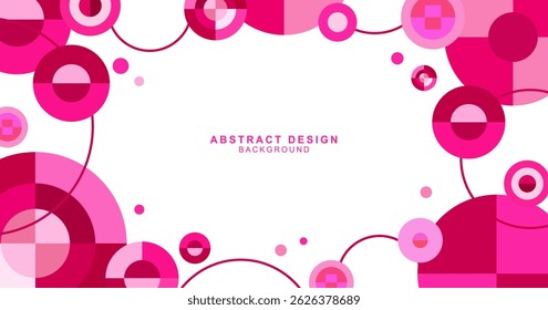 Abstract background material with text space made up of various red circles