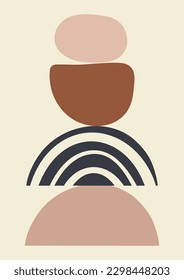 Antecedentes abstractos con un diseño de arte mural inspirado en Matisse