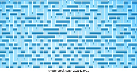 Abstract background with maze pattern in light blue colors