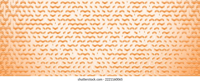 Abstract background with maze pattern in orange colors