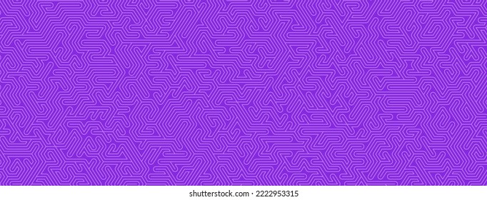Abstract background with maze pattern in purple colors