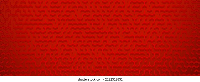 Abstract background with maze pattern in red colors
