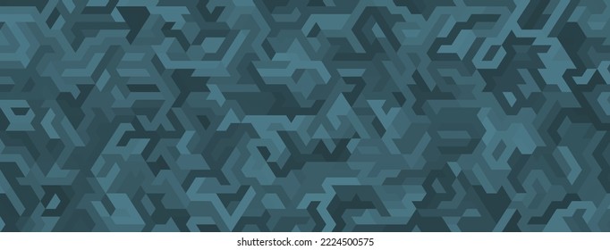 Abstract background with maze pattern in various shades of dark blue colors