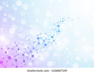 Abstract background medical substance and molecules.
